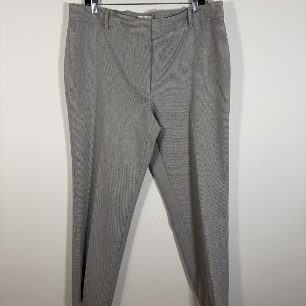 Calvin Klein Slim Fit Gray Dress Pants Slacks Trousers Size 16‎ Textured Stretch